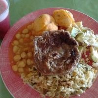 Lunch of the day, March 2017 at Trigo y Miel in San Gil