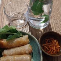 Vegan Nem with vegan Nuoc Mam sauce at DiDi in Paris