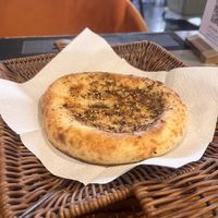Zaatar bread   at Zaytoon  in Bukhara
