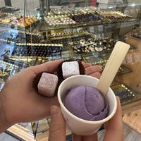 Vegan ice cream and turkish delights  at Cherry Hill Chocolates in Ely