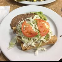 Vegan Flautas at El Quinto Sol in Laredo