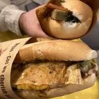 two bahn mis  at LoviGo Vegan in Da Nang