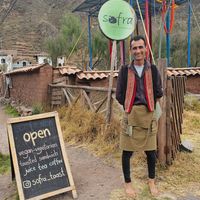 Picture of the owner and chef, Sonar at Sofra Toast in Pisac