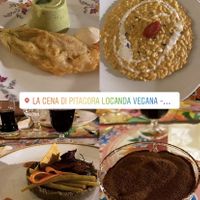 Menu vegano  at La Cena di Pitagora in Ponte Nizza