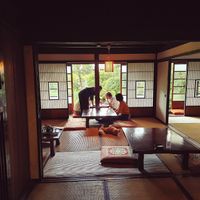 אזור מסעדה at Traditional Japanese House NAKAMURA - 古民家なかむら  in Fujikawaguchiko