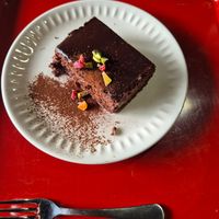 Chocolate cake 😍 at Traditional Japanese House NAKAMURA - 古民家なかむら  in Fujikawaguchiko