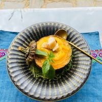 Roasted Sapa Pumpkin soup at SU - Sapa Vegetarian Restaurant in Sapa