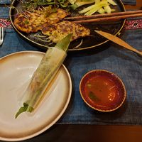 Vietnamese rice pancakes at SU - Sapa Vegetarian Restaurant in Sapa