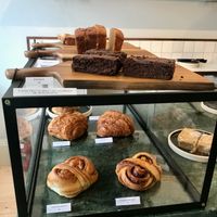 Cakes counter at Gather Coffee in Bristol