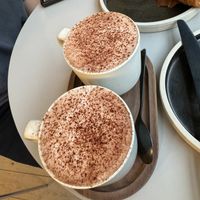 Hot chocolates   at Gather Coffee in Bristol