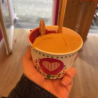 Lottes fruits, chilli Mango and hazelnut in medium cup  at Tante Lotte - Eis & Tamtam in Koblenz