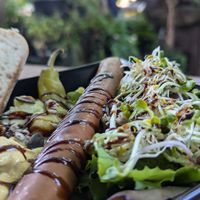 Veganer Kartoffelsalat und Radler Naturtrüb alkoholfrei at Nirgendwo in Berlin