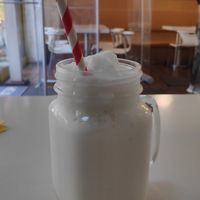 Coconut milk shake at Cafe Soya in Birmingham