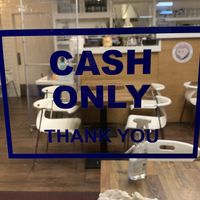 Cash only! But there’s a cash machine around the corner.  at Cafe Soya in Birmingham
