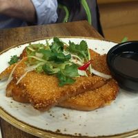 Vegan sesame toast at Cafe Soya in Birmingham