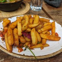 Spicy chips at Cafe Soya in Birmingham