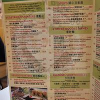 Vegetarian menu with overal vegan options 😋 at Cafe Soya in Birmingham