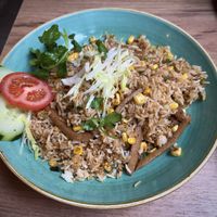 Mock Chicken Fried Ricee  at Cafe Soya in Birmingham