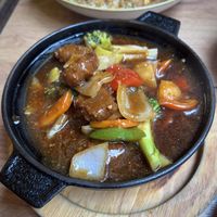 Mock Beef Satay  at Cafe Soya in Birmingham