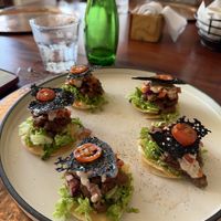 No meat tacos   at Lula Café in Tagaytay