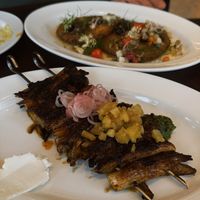 ABSOLUTAMENTE INCREIBLE🤍 Puedo decir que son las mejores setas que he comido, demasiado delicioso, amé el contraste de sabores con la piña, la presentación un 10/10  at Holy Carrot in West London