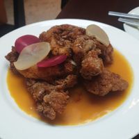 Mushroom wings, delicious and gluten free  at Holy Carrot in West London