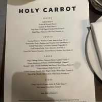   at Holy Carrot in West London