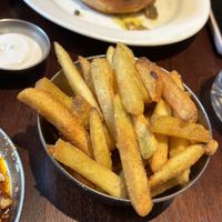 Fries with pickle salt - so tasty!  at Holy Carrot in West London
