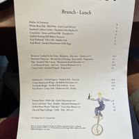 Brunch lunch menu  at Holy Carrot in West London