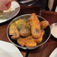 Crispy Pink Fir potatoes  at Holy Carrot in West London