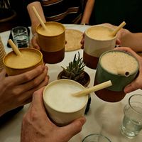 Selection of fresh juices and mocktails at L'mida - مطعم الميدة in Marrakech
