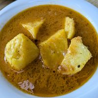 Stewed potatoes at Kastrati in Tirana