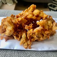 Onion bhajis at Street Side Chaat Cafeteria in Abu Dhabi