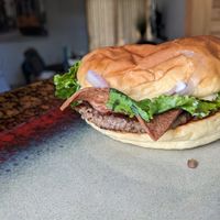 Romeo BBQ Bacon Burger at Romeo's in Asheville