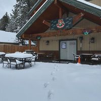 Restaurant front in winter   at Pho Big Bear in Big Bear Lake