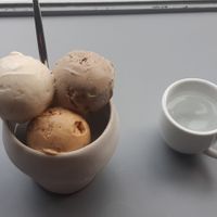 Soy, caramel and green tea ice cream at MY NAME IS ICE CREAM in Niigata