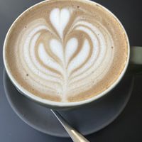 Oat milk cappuccino   at Deli Lazzaro in Aberaeron