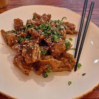 Día 1ro de Orange "Chicken" 🍊🍗🌱🙌🏻 at Vegan Ramen Mei - Roma in Mexico City