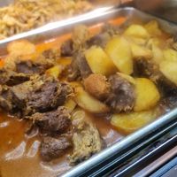 Curry mutton with potato ~ 9/10/21 at Kwan Inn Vegetarian 观音斋 - Chinatown in Central Singapore