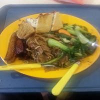 PPC basement: noodles, tofu, mock-meat, veggies at Kwan Inn Vegetarian 观音斋 - Chinatown in Central Singapore