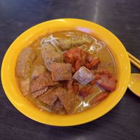 Laksa at Kwan Inn Vegetarian 观音斋 - Chinatown in Central Singapore