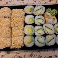 Vegane Sushiplatte (10,90€) at Asia House Bistro in Berchtesgaden