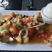 Tup Tim House Dish (sweet and sour) with tofu at Tup Tim Thai in Topeka