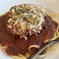 Vegan chicken parmigiana   at Ruby Tuesday in Niagara Falls