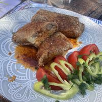 Buckwheat pancakes with savory yummy filling!  at Seo Jeo in Budva