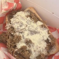 Chicago Cheesesteak w/ Italian cheese sauce  at MeetStop by SteMartaen in Chicago