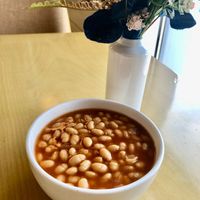 Baked beans at Fusion Restaurant - The S Hotel in Dubai
