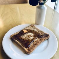 Toast with maple syrup  at Fusion Restaurant - The S Hotel in Dubai