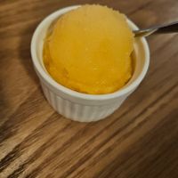 free Tangerine Sorbet at Yangsigdang - 양식당 in Jeju
