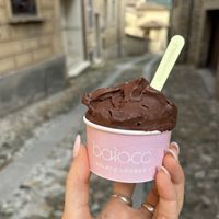 Baiocchella e cocco&banana  at Baiocc Gelato Lovers in Castell Arquato